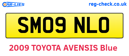 SM09NLO are the vehicle registration plates.
