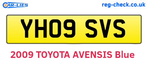 YH09SVS are the vehicle registration plates.