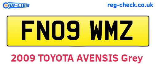 FN09WMZ are the vehicle registration plates.