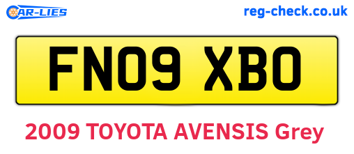 FN09XBO are the vehicle registration plates.