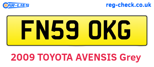 FN59OKG are the vehicle registration plates.