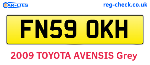 FN59OKH are the vehicle registration plates.