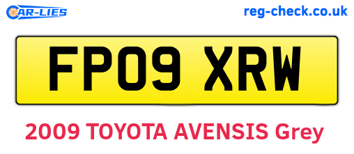 FP09XRW are the vehicle registration plates.