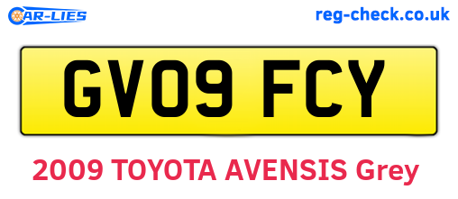GV09FCY are the vehicle registration plates.