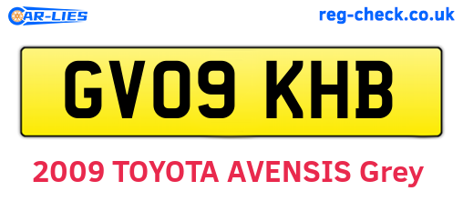 GV09KHB are the vehicle registration plates.