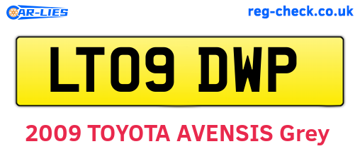 LT09DWP are the vehicle registration plates.
