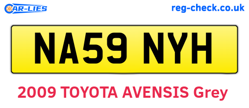 NA59NYH are the vehicle registration plates.
