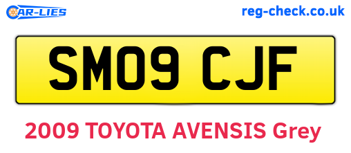 SM09CJF are the vehicle registration plates.