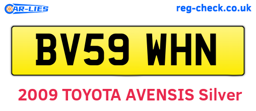 BV59WHN are the vehicle registration plates.