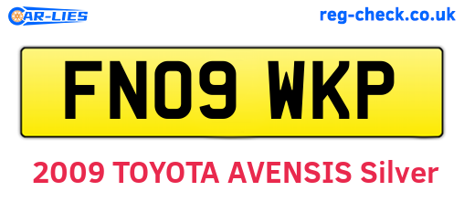 FN09WKP are the vehicle registration plates.
