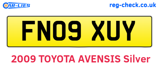 FN09XUY are the vehicle registration plates.