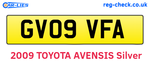 GV09VFA are the vehicle registration plates.