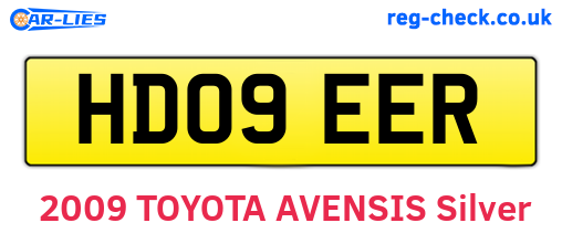 HD09EER are the vehicle registration plates.