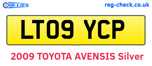 LT09YCP are the vehicle registration plates.