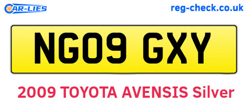 NG09GXY are the vehicle registration plates.