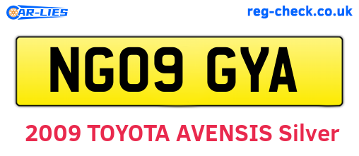 NG09GYA are the vehicle registration plates.