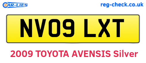 NV09LXT are the vehicle registration plates.
