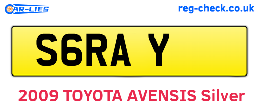 S6RAY are the vehicle registration plates.