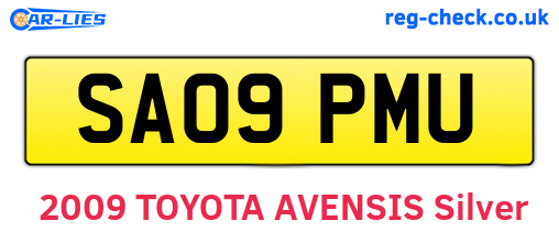 SA09PMU are the vehicle registration plates.
