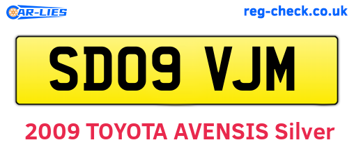 SD09VJM are the vehicle registration plates.