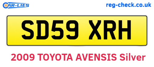 SD59XRH are the vehicle registration plates.