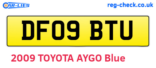 DF09BTU are the vehicle registration plates.