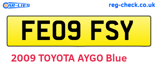 FE09FSY are the vehicle registration plates.
