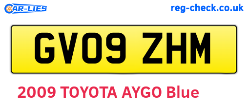 GV09ZHM are the vehicle registration plates.
