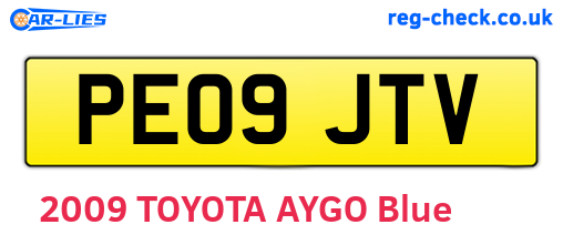 PE09JTV are the vehicle registration plates.