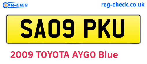 SA09PKU are the vehicle registration plates.