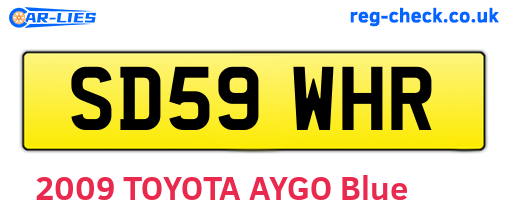SD59WHR are the vehicle registration plates.