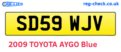 SD59WJV are the vehicle registration plates.