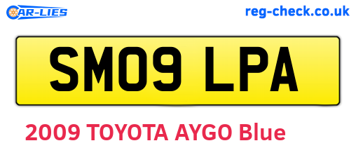 SM09LPA are the vehicle registration plates.