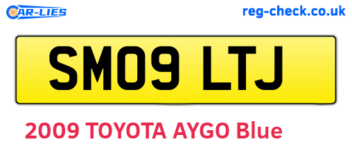 SM09LTJ are the vehicle registration plates.