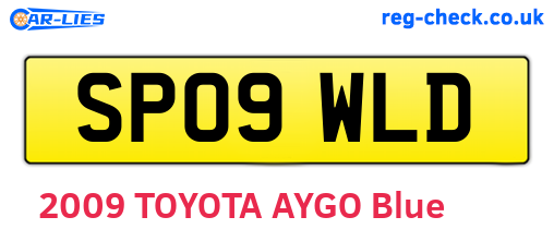 SP09WLD are the vehicle registration plates.