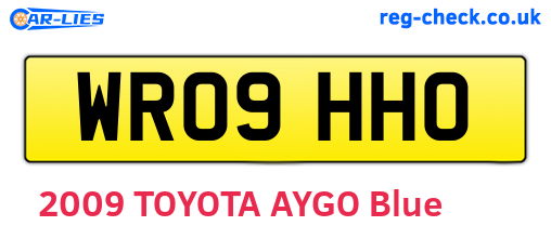 WR09HHO are the vehicle registration plates.