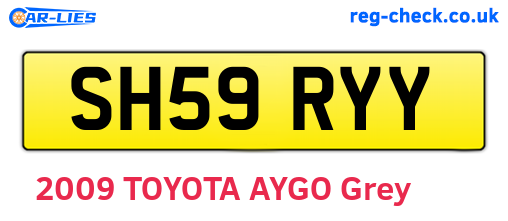 SH59RYY are the vehicle registration plates.