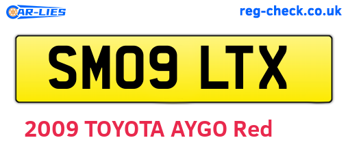 SM09LTX are the vehicle registration plates.