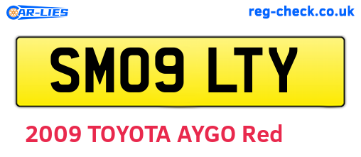 SM09LTY are the vehicle registration plates.