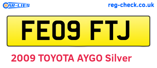 FE09FTJ are the vehicle registration plates.