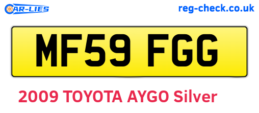 MF59FGG are the vehicle registration plates.