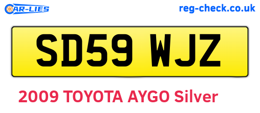 SD59WJZ are the vehicle registration plates.