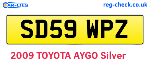 SD59WPZ are the vehicle registration plates.