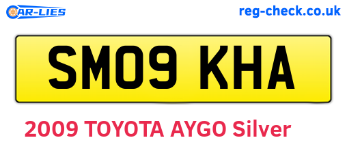 SM09KHA are the vehicle registration plates.