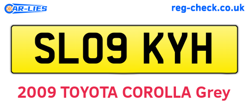 SL09KYH are the vehicle registration plates.