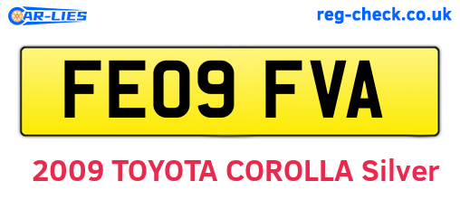 FE09FVA are the vehicle registration plates.