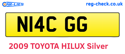 N14CGG are the vehicle registration plates.