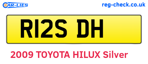 R12SDH are the vehicle registration plates.