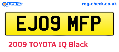 EJ09MFP are the vehicle registration plates.
