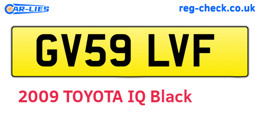 GV59LVF are the vehicle registration plates.
